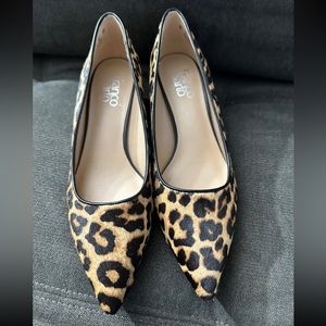 New Franco Sarto Leopard Heel pumps size 8
